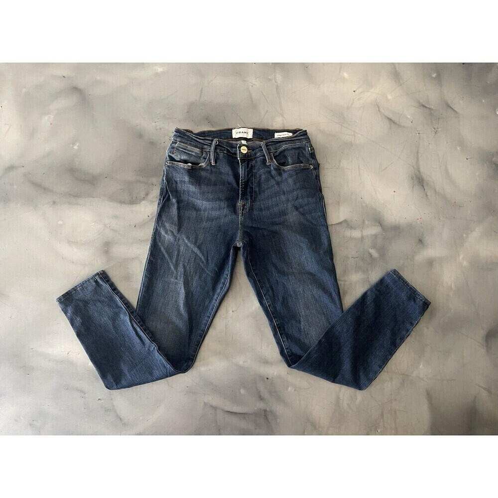 Frame Denim Women's Skinny Jeans - Dark Blue